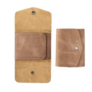 Billetera Pocket De Cuero Original De Tabaqueria Ohhigins - Cafe Tostado